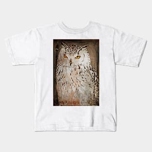 Vintage Style Owl Kids T-Shirt